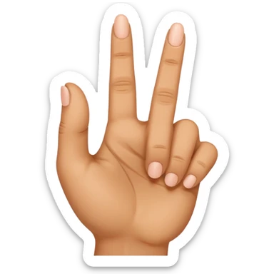  Can you do the Oke sign but than with de middle vinger.  sticker