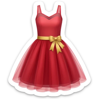 woman tulle dress sticker