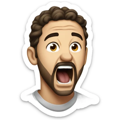 Shia lebeuf yelling sticker