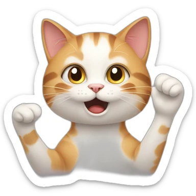 cat gesturing no sticker