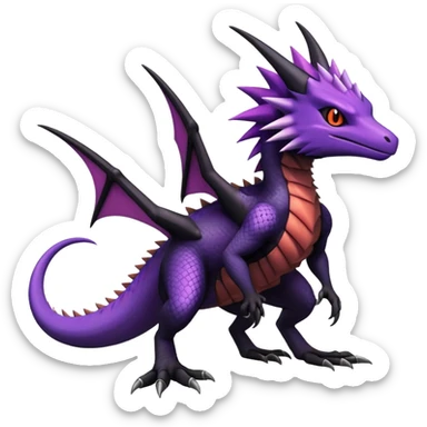 Salandit-Noibat-Noivern-Hybrid (Full body) sticker