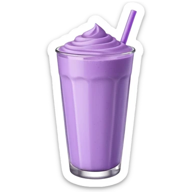 Bol de smoothie violet pastel et blanc sticker