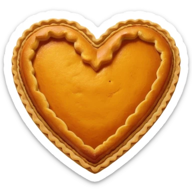 Pumpkin Pie Heart sticker