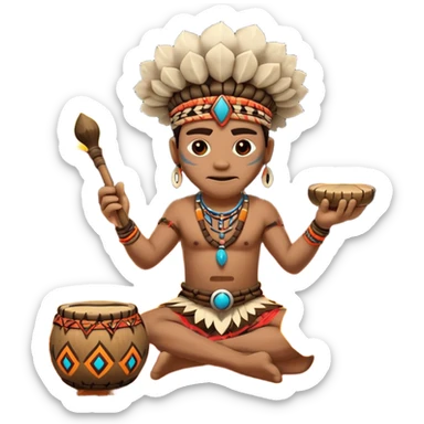 SHAMAN DRUM FIRE sticker