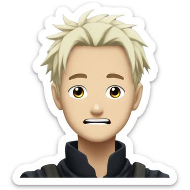 Satoru gojo from jujutsu kaisen anime sticker