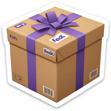 FedEx delivery parcel sticker