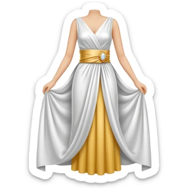 white on body sash sticker