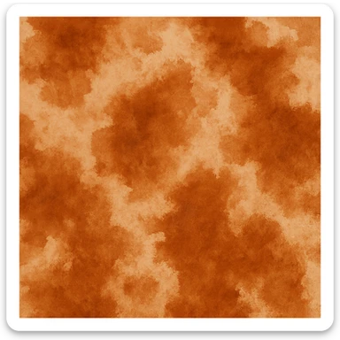 seamless brownish-orange rust stain texture, painterly, organic, patchy, no background, not vector, not icon, texture for overlay use sticker