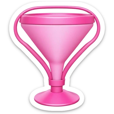 pink 3d ai search funnel sticker