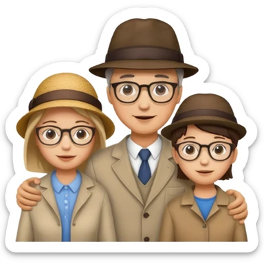 PAPÁ MAMA HIJO HIJA HIJO sticker