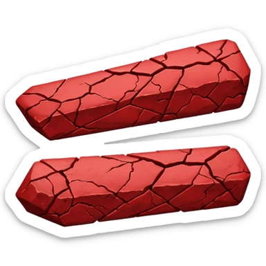 i want an hp bar for my discord bot which is text fight bot, i want a total of 3 emojis, left edge of hp bar, right edge of hp bar, middle of hp bar, i want the hp bar to look cracky and rocky like blood in rock sticker
