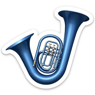 tuba redonda azul escura como a de how i meet your mother  sticker