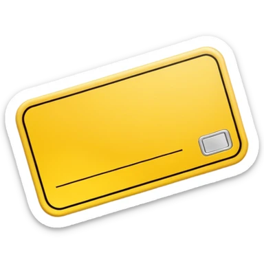 yellow ticket card  sticker