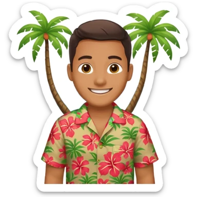 island tour guide-translator sticker