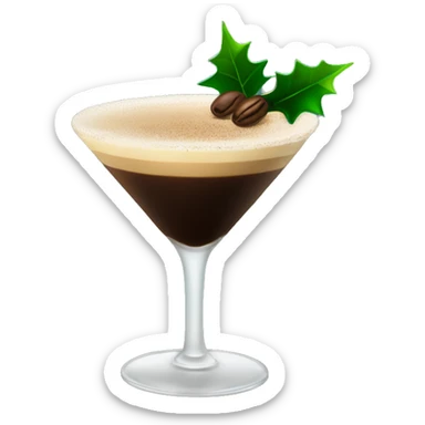 Christmas espresso martini sticker