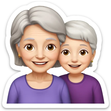 Grandmother - granddaughter sticker