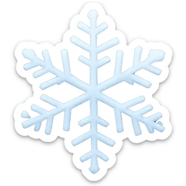snow flakes sticker