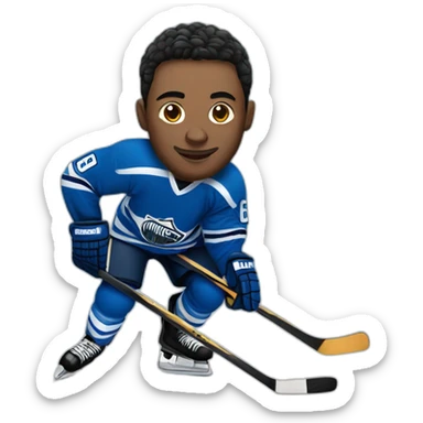 hockeyplayer sticker