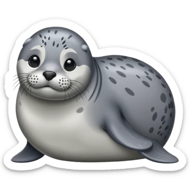 Harbor seal sticker