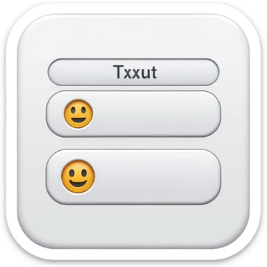 Text input with bold and italics buttons sticker