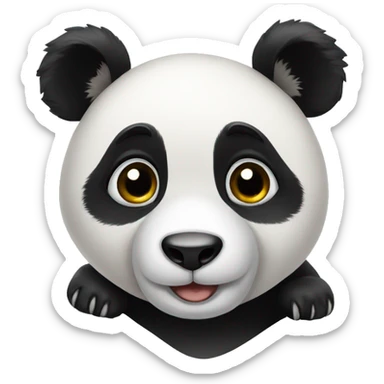 Panda qui envoi des bisous sticker