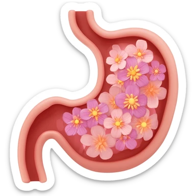 womb with flowers sticker