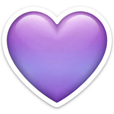 purple heart with a pastel ombre sticker