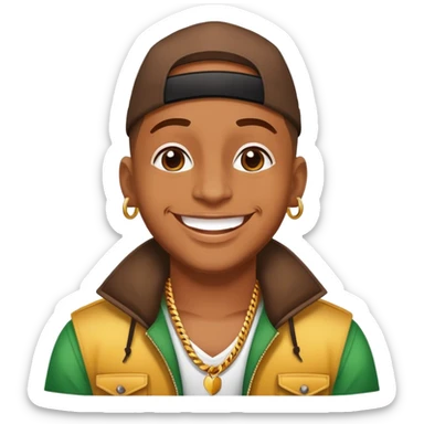 Happy Reggaeton Music Singer sticker