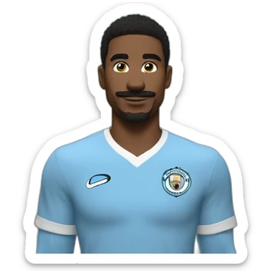 mario bros in manchester city jersey sticker