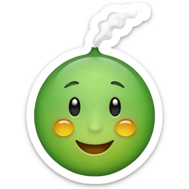 create a smell emoji in the style of iphone sticker