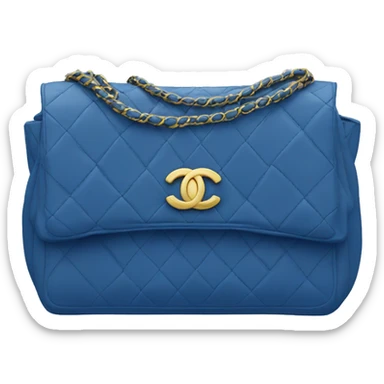 Chanel bag blue sticker