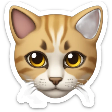 Gato furioso sticker