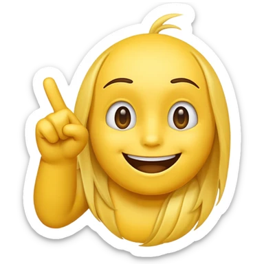 google style emoji, pointing with fingers to the side like "eheh" sticker