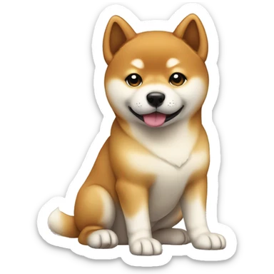 Shiba Inu puppy full body sticker