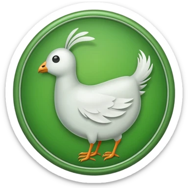 A white tick in a green circle sticker