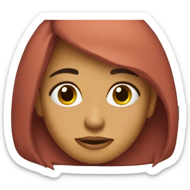 Chica acostada sticker