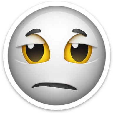 Lovingly mad smiley face sticker