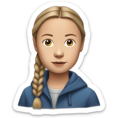 greta thunberg présidente sticker