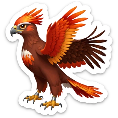 Braviary-Talonflame-Hawk-Eagle-fusion-hybrid-animal-creature  sticker