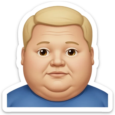 Hombre obeso mórbido  sticker