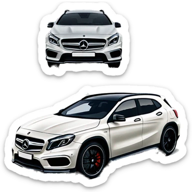 mercedes gla amg 45 sticker