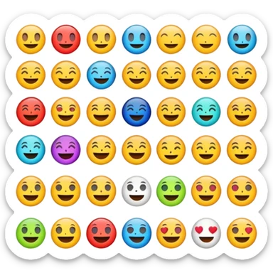 emoji pack for mobile social network sticker