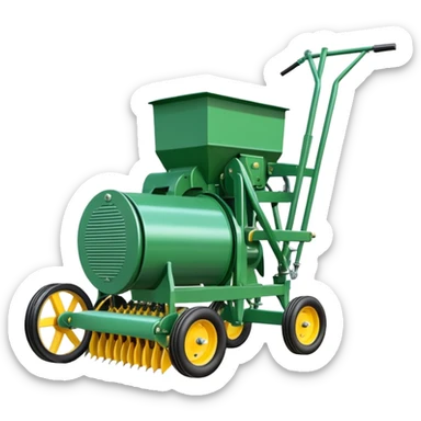 agricultural seeding machine, farm equipment for planting seeds sticker