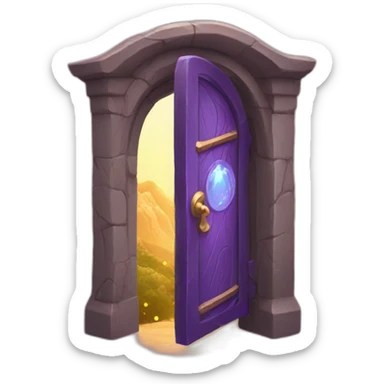 Magical doorway sticker