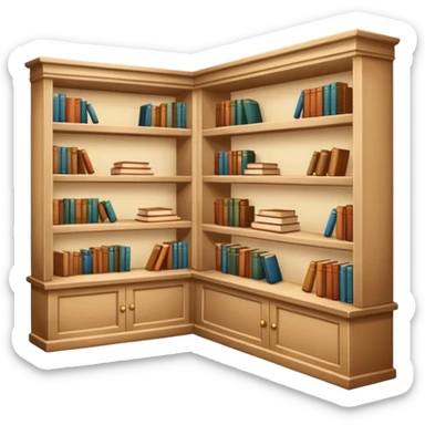 Beige bookshop sticker