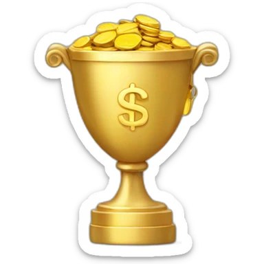 Tresor and many gold coin sticker