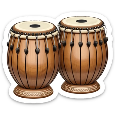 Indian tabla two small sticker