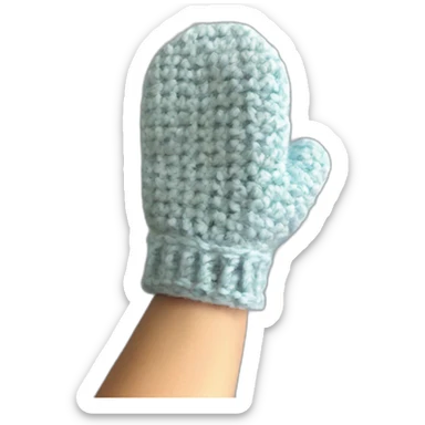 Crochet mittens  sticker