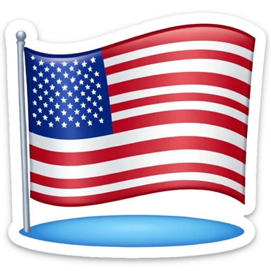 usa flag sticker