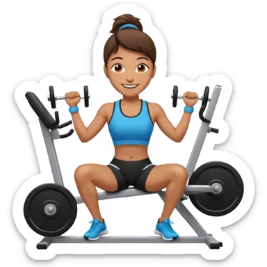 the personal trainer teaching students at the gym sticker